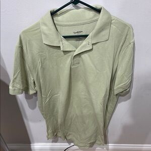 Goodfellow & Co Green Polo Shirt Classic Knit Design